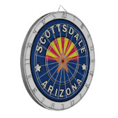 Scottsdale Arizona Dartscheibe (Vorderseite Links)