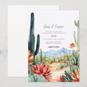 Scottsdale Arizona Desert Wedding Invitation Einladung (Vorne/Hinten)