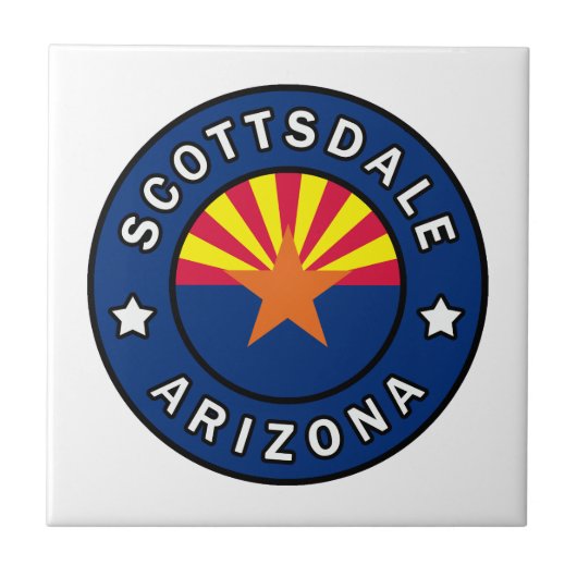 Scottsdale Arizona Fliese (Vorderseite)