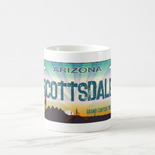 Scottsdale Arizona-Kennzeichen-Tasse Kaffeetasse