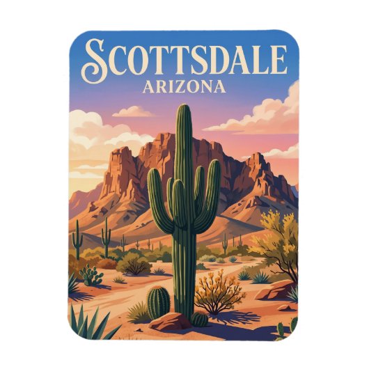 Scottsdale Arizona Magnet (Vertikal)