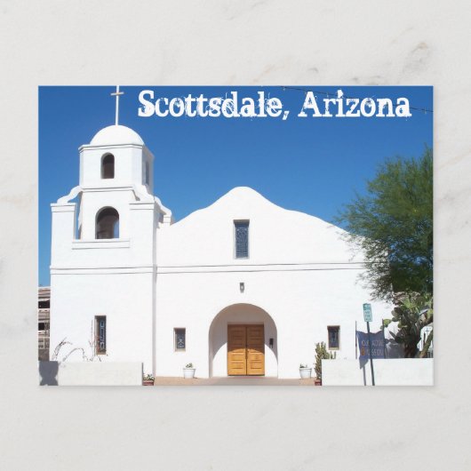 Scottsdale Arizona Old Mission Postcard West US Postkarte (Vorderseite)