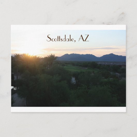 Scottsdale, Arizona Postkarte (Vorderseite)