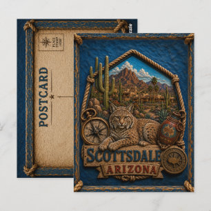 Scottsdale Arizona Postkarte Vintage Reise