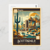 Scottsdale, Arizona | VINTAG Postkarte (Vorne/Hinten)