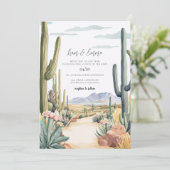 Scottsdale Arizona Wedding Invitation Einladung (Stehend Vorderseite)