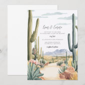 Scottsdale Arizona Wedding Invitation Einladung (Vorne/Hinten)