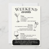 Scottsdale Bachelorette Social Cocktail Tour Einladung (Rückseite)