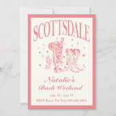 Scottsdale Bachelorette Social Cocktail Tour Einladung (Vorderseite)