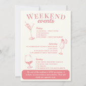 Scottsdale Bachelorette Social Cocktail Tour Einladung (Rückseite)