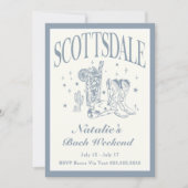 Scottsdale Bachelorette Social Cocktail Tour Einladung (Vorderseite)