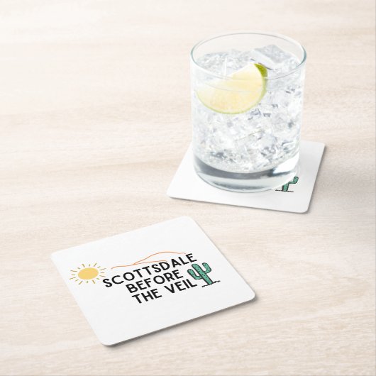 Scottsdale Before the Veil Rechteckiger Pappuntersetzer (Vor Ort)