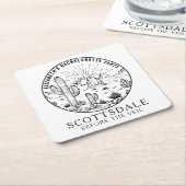 Scottsdale Junggeselinnen-Abschied Favor Custom Rechteckiger Pappuntersetzer (angewinkelt)