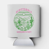 scottsdale pink cactus bachelorette party dosenkühler (Rückseite)