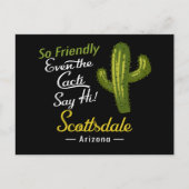 Scottsdale Postcard Cactus Funny Retro Postkarte (Vorderseite)