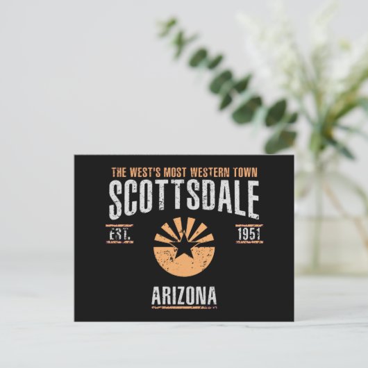 Scottsdale Postkarte (Stehend Vorderseite)