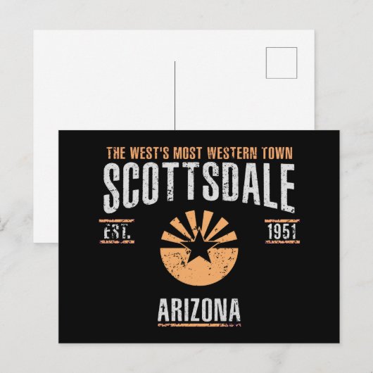 Scottsdale Postkarte (Vorne/Hinten)