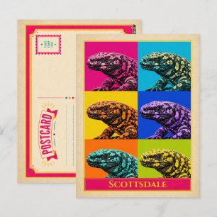 Scottsdale Postkarte Arizona Skorpion Vintage