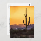 Scottsdale Sonnenuntergang vor dem Sturm Postkarte (Vorne/Hinten)