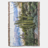 Scottsdale Succulent Sunset Decke (Vorderseite Vertikal)