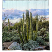 Scottsdale Succulent Sunset Duschvorhang (Vorderseite)
