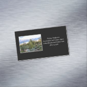 Scottsdale Succulent Sunset Magnetische Visitenkarte (Beispiel)