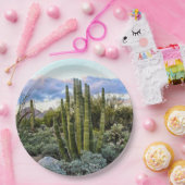 Scottsdale Succulent Sunset Pappteller (Party)