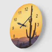 Scottsdale Sunset Vor dem Sturm Große Wanduhr (Winkel)