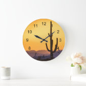 Scottsdale Sunset Vor dem Sturm Große Wanduhr (Zuhause)