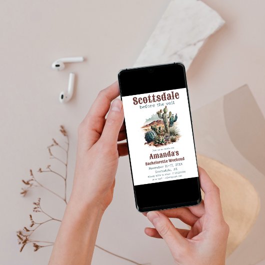 Scottsdale Vor dem Veil Bachelorette Weekend Einladung