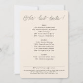 Scottsdale vor der Schleierwüste Bachelorette Einladung (Rückseite)