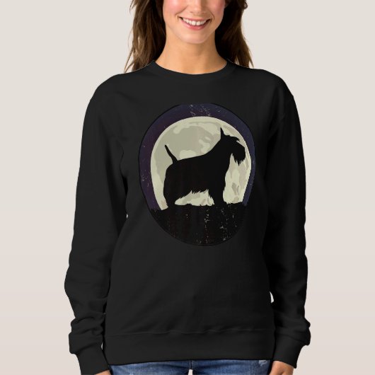 Scotty Dog Aberdeen Terrier Retro Sweatshirt (Vorderseite)