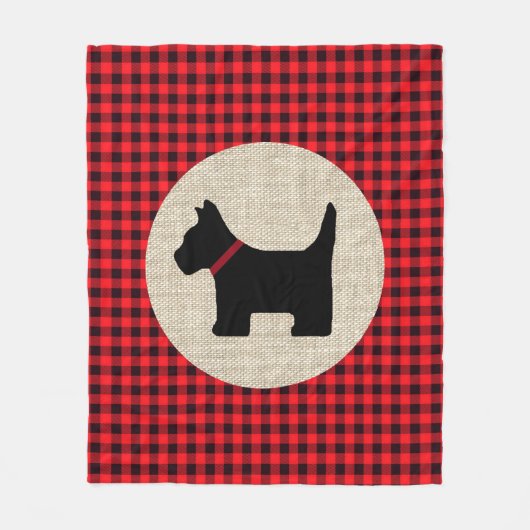 Scotty Dog Fleece Blanket (Vorderseite)