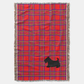 Scotty Dog Kariert Scottish Terrier Blanket Gesche Decke (Vorderseite Vertikal)