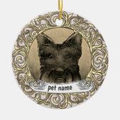 Scotty Dog Love Memory Ornament (Vorne)