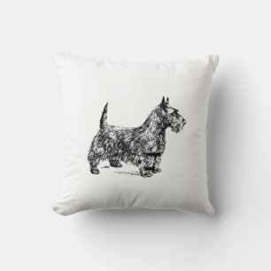 Scotty Dog Throw Kissen