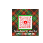 Scotty Dog und Tartan Frohe Weihnachten Glas