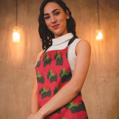 Scotty Dog und Tartan Frohe Weihnachten Schürze