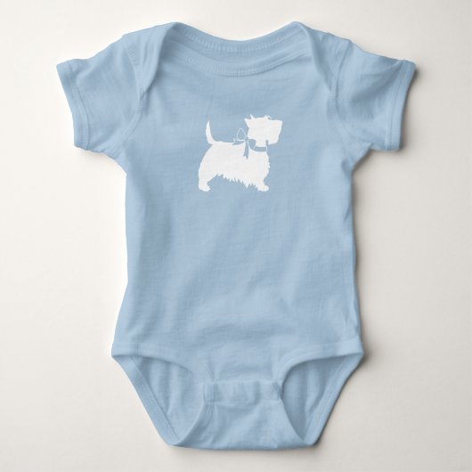 Scotty Hund Baby Dusche Strampler (Vorderseite)
