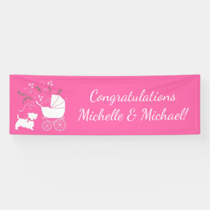 Scotty Hund Baby Shoppy Welpe Scottish Terrier Gra Banner