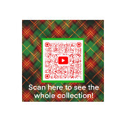 Scotty Hund Personalisiert Green Red Kariert Tarta Golfhandtuch