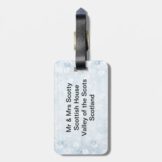 Scotty Hund reichlich Gepäckanhänger (Rückseite vertikal)