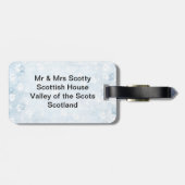 Scotty Hund reichlich Gepäckanhänger (Rückseite horizontal)