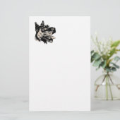 Scotty Hund stationär Briefpapier (Stehend Vorderseite)