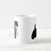 Scotty Hund und Leine Kaffeetasse (Mittel)