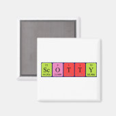 Scotty Periodenmagnet Magnet (Vorderseite/Rückseite)