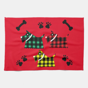 Scotty Terrier Hunde Niedlich Funny Terriers Breed Geschirrtuch