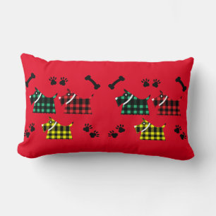 Scotty Terrier Hunde Niedlich Funny Terriers Breed Lendenkissen