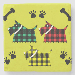 Scotty Terrier Hunde Niedlich Funny Terriers Breed Steinuntersetzer