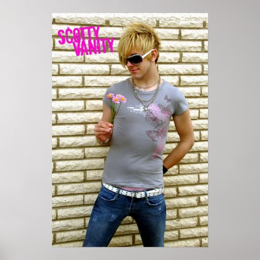 Scotty Vanity Blume Poster (Vorne)